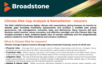 Broadstone climate leaflet cover